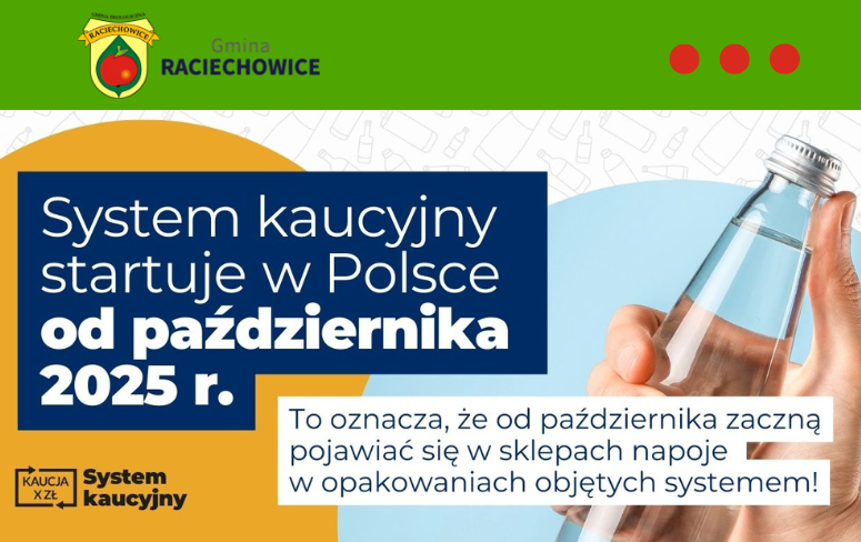 System kaucyjny opakowań po napojach. Gmina Raciechowice