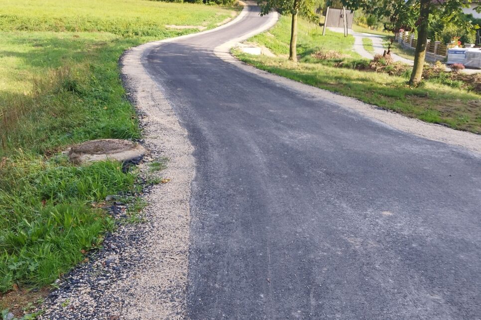 Odbiór modernizacji drogi gminnej Ujazd – Limanówka. Gmina Trzciana