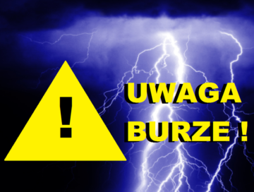 Ostrzeżenie meteorologiczne: Burze. Gmina Łapanów