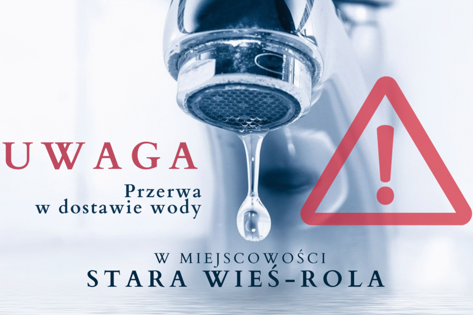 Przerwa w dostawie wody w miejscowości Stara Wieś-Rola – 15.09. Gmina Limanowa