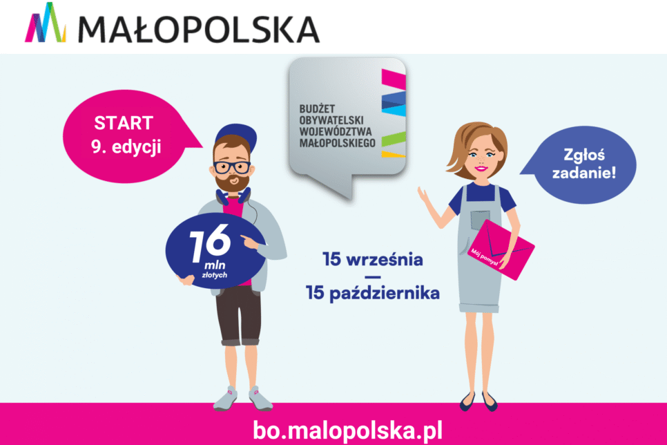 Wystartowała 9. edycja Budżetu Obywatelskiego Województwa Małopolskiego. Powiat limanowski