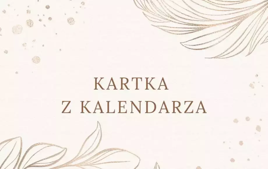 Kartka z kalendarza. Gmina Nowy Wiśnicz