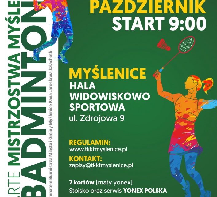 Badmintonowe starcia w Myślenicach. Gmina Myślenice