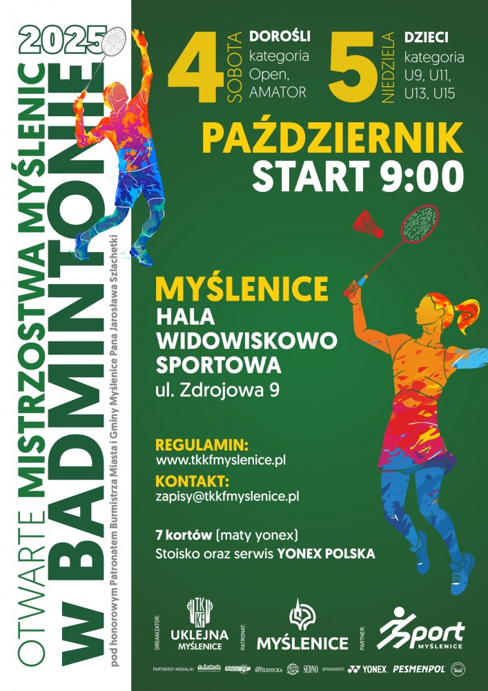 Badmintonowe starcia w Myślenicach. Gmina Myślenice