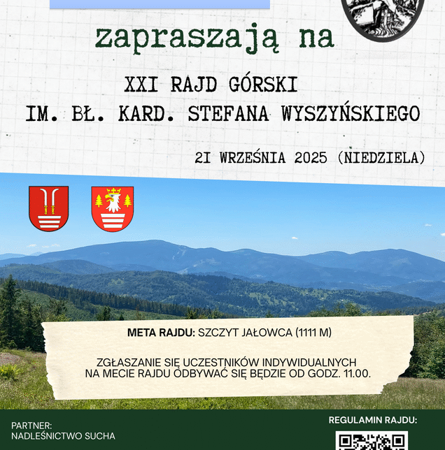 XXI Rajd Górski im. Bł. Kard. Stefana Wyszyńskiego. Zembrzyce