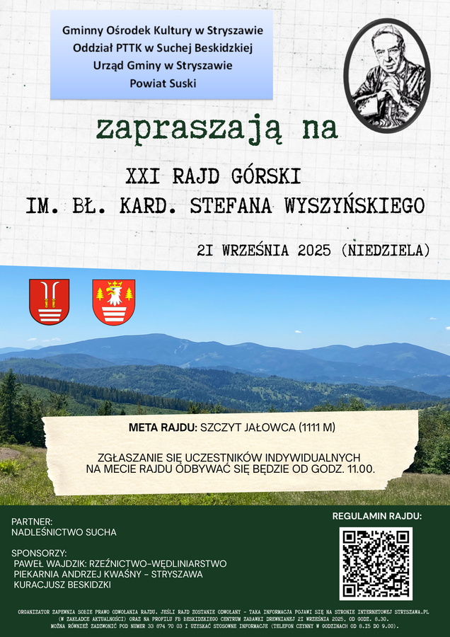 XXI Rajd Górski im. Bł. Kard. Stefana Wyszyńskiego. Zembrzyce