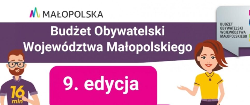 9. Edycja Budżetu Obywatelskiego WM. 16 mln złotych czeka na Wasze pomysły!. Raba Wyżna