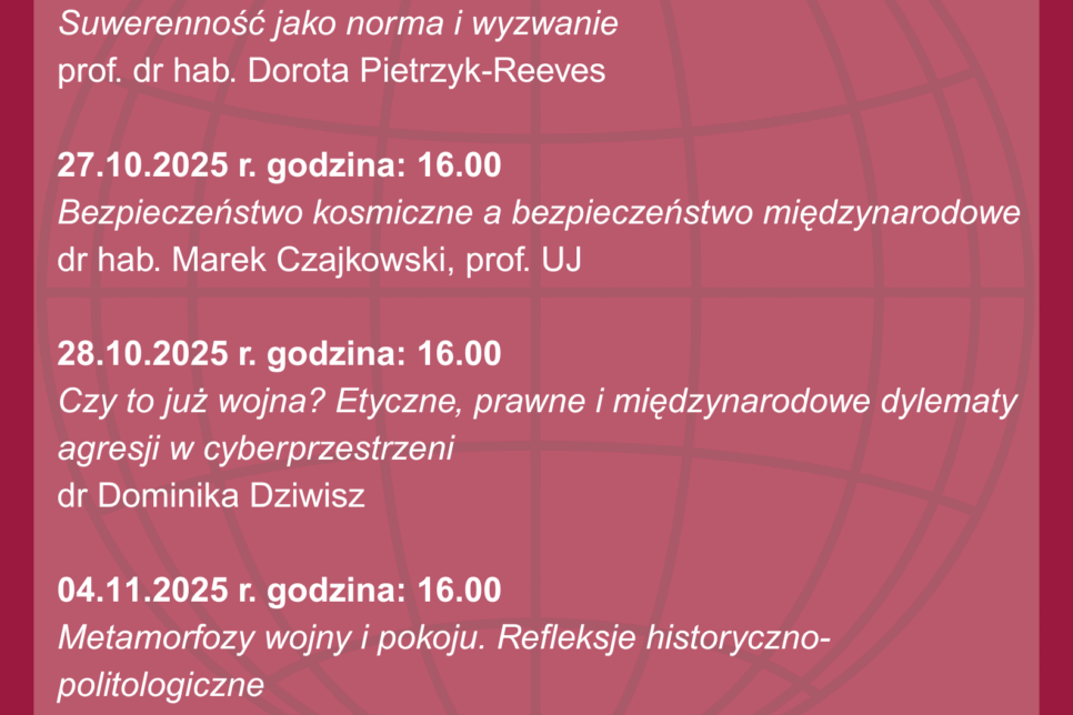 Zaproszenie na cykl wykładów. Gmina Borzęcin