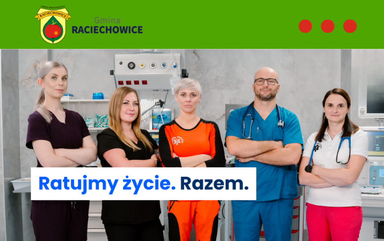 „Ratujmy życie. Razem” – apel o współpracę z pracownikami medycznymi. Gmina Raciechowice
