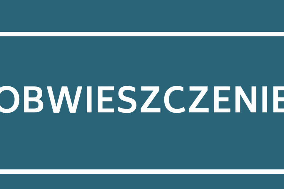 OBWIESZCZENIE  Wójta Gminy Sękowa. Gmina Sekowa