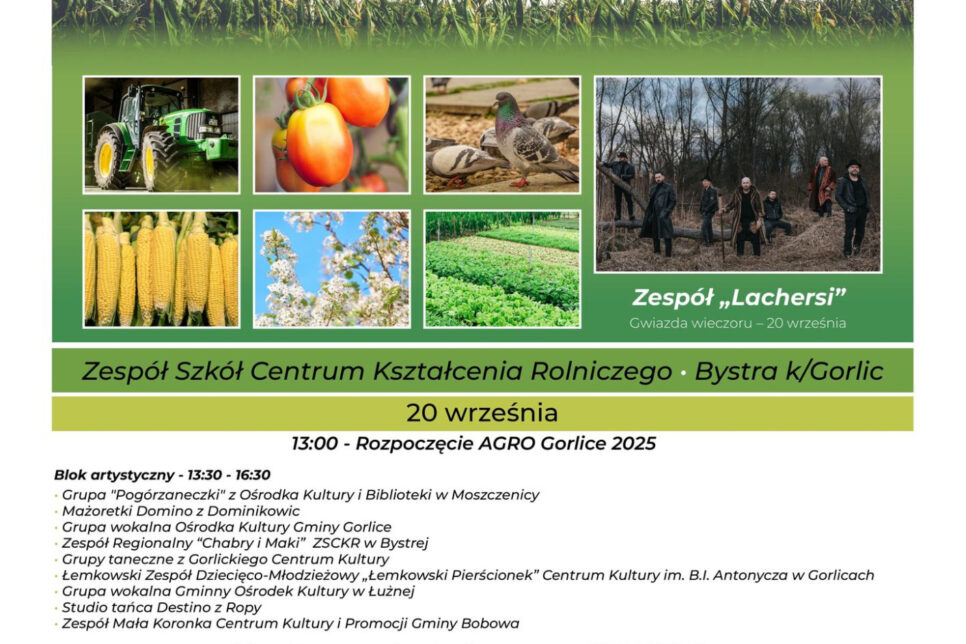 Agro Gorlice 2025. Święto rolnictwa i lokalnych smaków. Gmina Ropa
