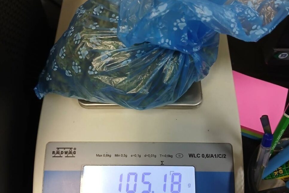 Zatrzymany 23-latek z ponad 100 gramami marihuany. Wieliczka