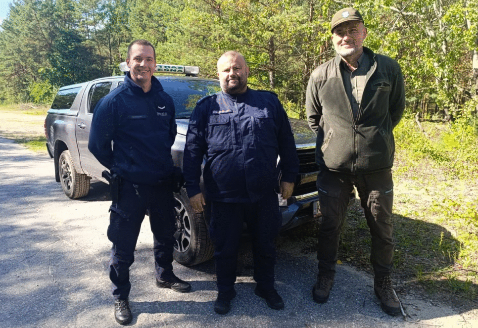 Wspólny patrol policji ze strażą leśną. Chrzanów
