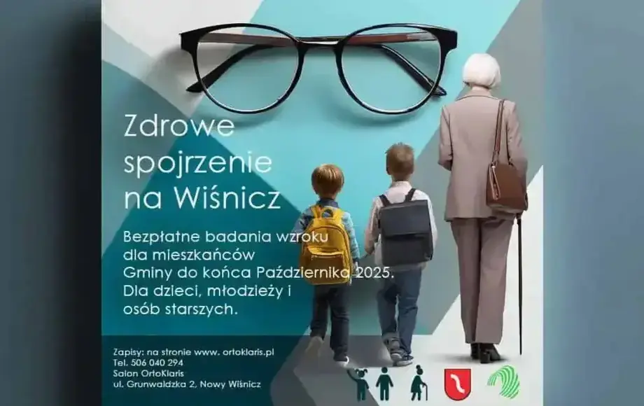 Bezpłatne badania wzroku – akcja przedłużona do końca października. Gmina Nowy Wiśnicz