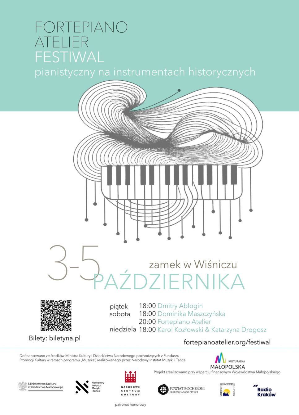 Festiwal pianistyczny na instrumentach historycznych Fortepiano Atelier. Bochnia