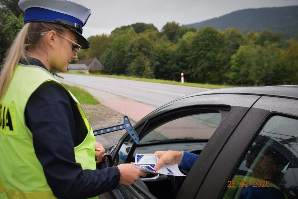 Kampania „Mistrzu Zwolnij” na terenie powiatu myślenickiego. Myślenice