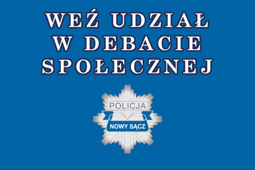 1 października br. policjanci zapraszają mieszkańców Muszyny na debatę społeczną. Nowy Sącz