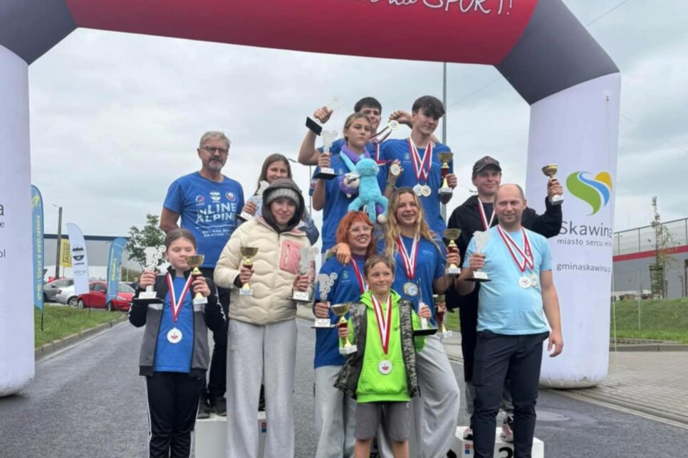 Deszczowe Mistrzowie Polski Inline Alpine w Skawinie. Gmina Skawina