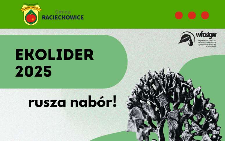 Rusza konkurs #EKOLIDER 2025!. Gmina Raciechowice