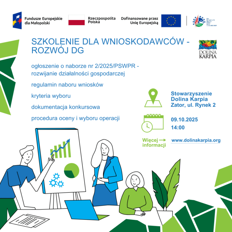 Szkolenie dla wnioskodawców – rozwój przedsiębiorczości (ROZWÓJ DG). Osiek