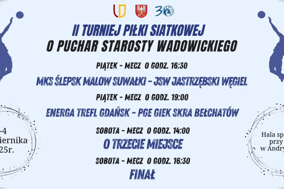 II Turniej Piłki Siatkowej o Puchar Starosty Wadowickiego. Wieprz