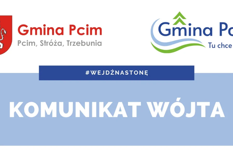 Wykaz nieruchomości przeznaczonych pod użyczenie. Gmina Pcim