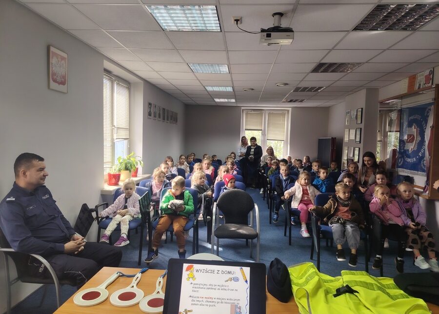 Przedszkolaki z wizytą KPP w Proszowicach. Proszowice