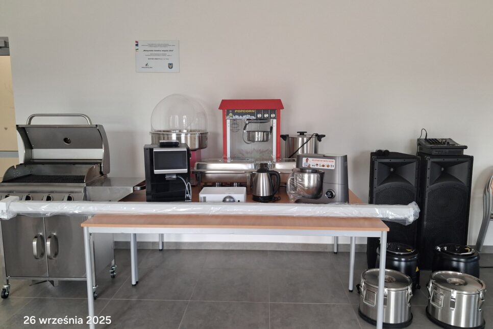 Wyposażenie świetlicy wiejskiej w sołectwie Radgoszcz II. Gmina Radgoszcz