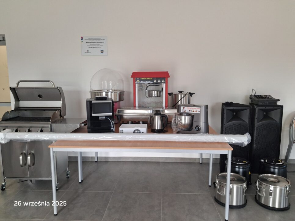 Wyposażenie świetlicy wiejskiej w sołectwie Radgoszcz II. Gmina Radgoszcz