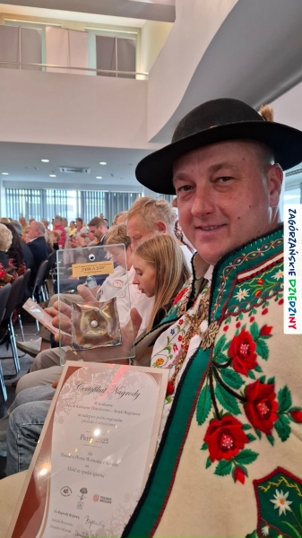 Miód ze spadzi iglastej z Pasieki u Piotra Woźniaka z Koniny wyróżniony Perłą 2025. Gmina Mszana Dolna