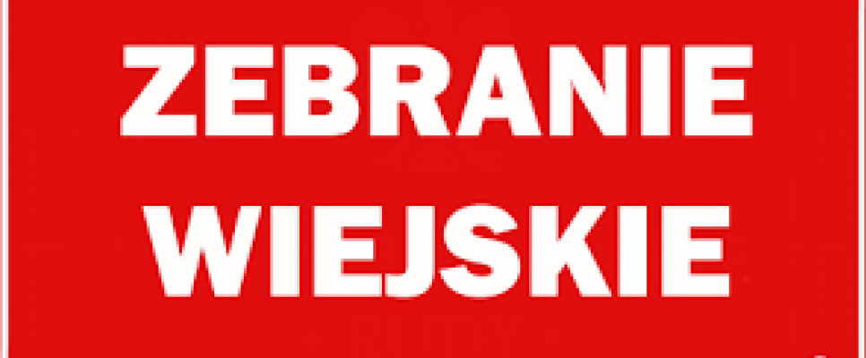 ZEBRANIE WIEJSKIE MIESZKAŃCÓW SOŁECTWA ŁOSIE. Gmina Ropa