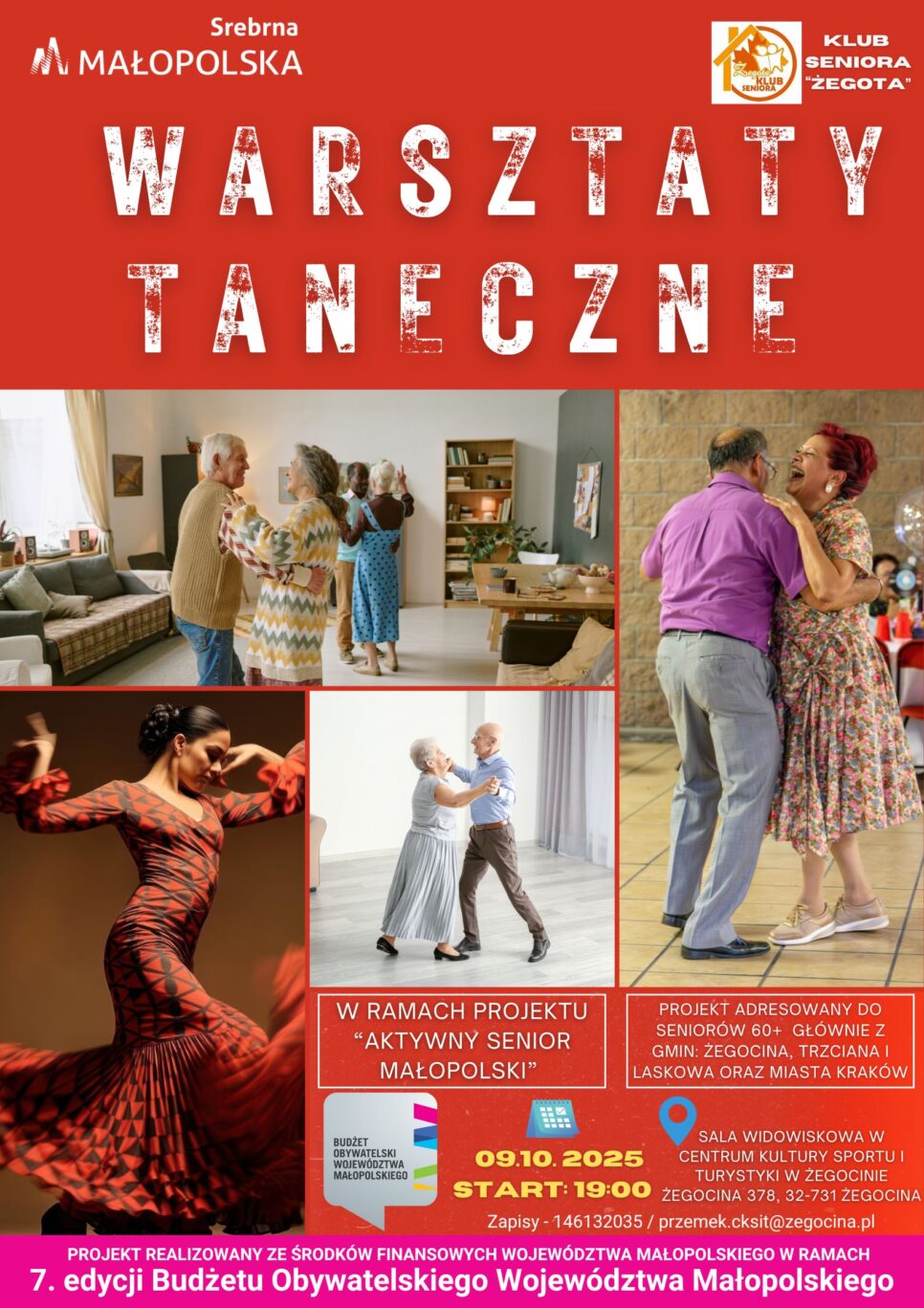 Zapraszamy na warsztaty taneczne. Gmina Żegocina