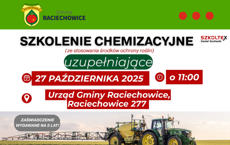 Szkolenie dla rolników. Gmina Raciechowice