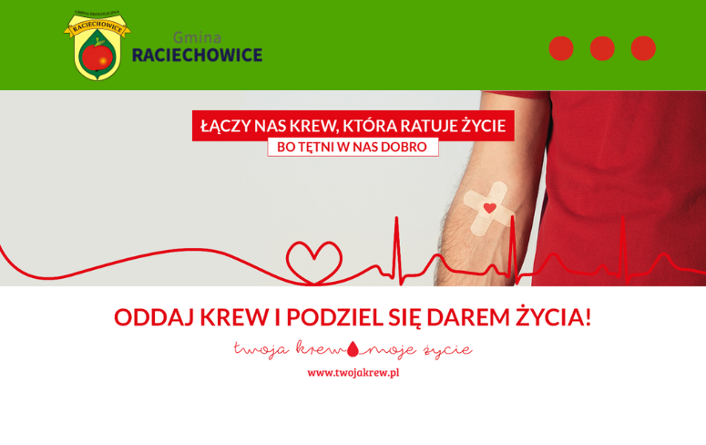 Akcja krwiodastwa w Gruszowie. Gmina Raciechowice