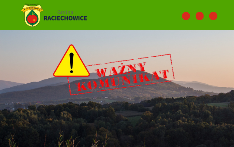 Wyjście na Grodzisko odwołane. Gmina Raciechowice