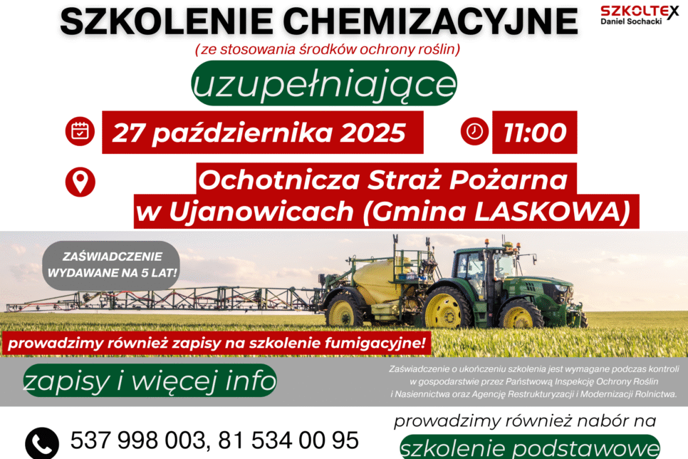 Szkolenie chemizacyjne. Gmina Laskowa