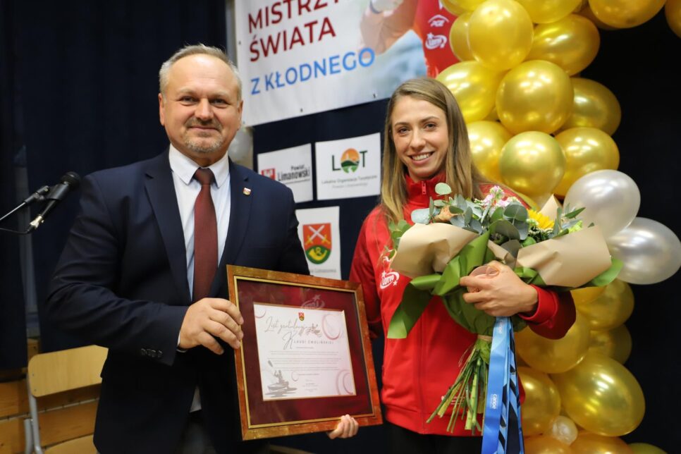 Klaudia Zwolińska z tytułem mistrzyni ŚWIATA, wraca do Kłodnego. Gmina Limanowa