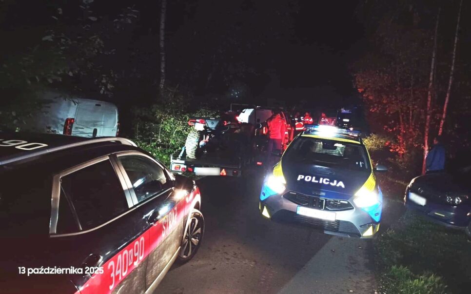 Szczęśliwy finał poszukiwań 54-latki, która zagubiła się w lesie podczas grzybobrania. Nowy Sącz