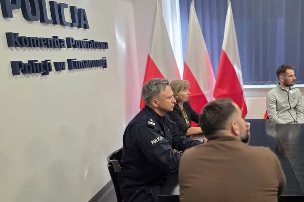 Spotkanie dotyczące przebudowy linii kolejowej na terenie Powiatu Limanowskiego. Limanowa