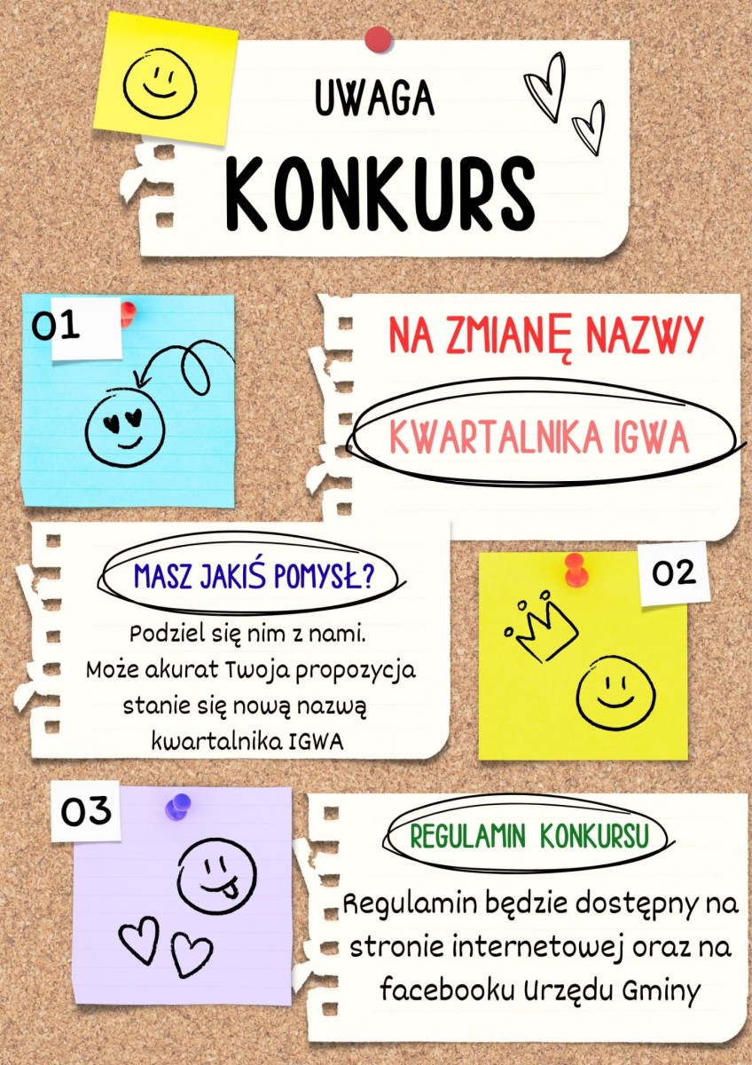 KONKURSU NA NAZWĘ (TYTUŁ) KWARTALNIKA INFORMACYJNEGO GMINY IGOŁOMIA-WAWRZEŃCZYCE. Gmina Igołomia-Wawrzeńczyce