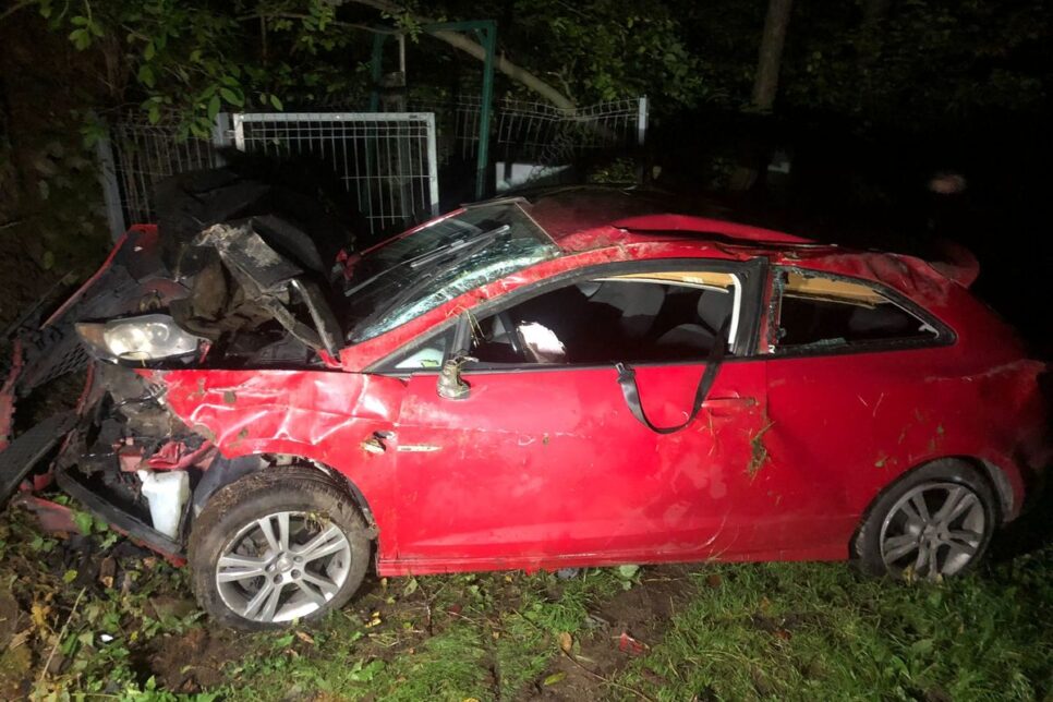 Nietrzeźwy kierowca wpadł do rowu – tłumaczył, że omijał zwierzę. Nowy Targ