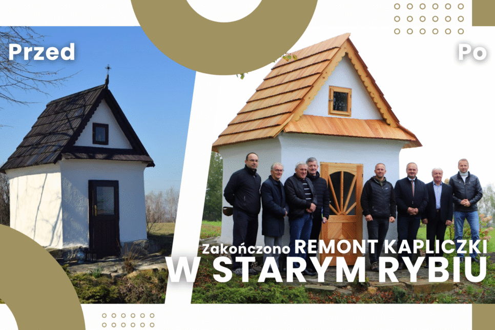 Zakończono remont kapliczki w Starym Rybiu. Gmina Limanowa