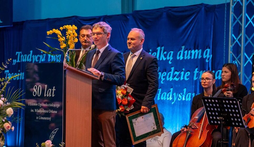 Jubileusz 80-lecia I Liceum Ogólnokształcącego im. Władysława Orkana w Limanowej. Gmina Tymbark