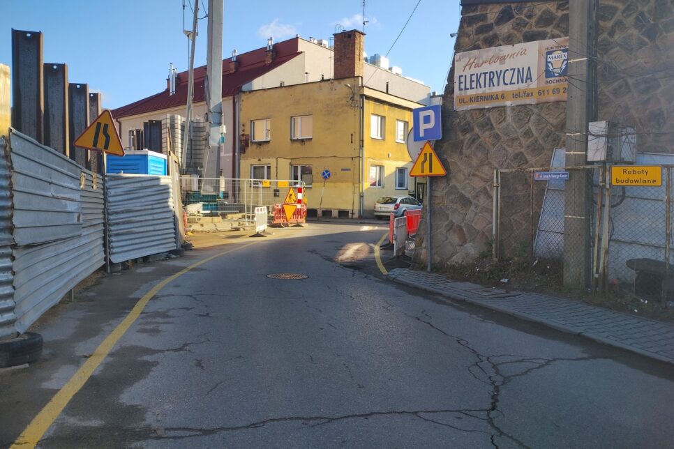 17 października 2025 czasowe zamknięcie ulicy Jana Achacego Kmity. Bochnia