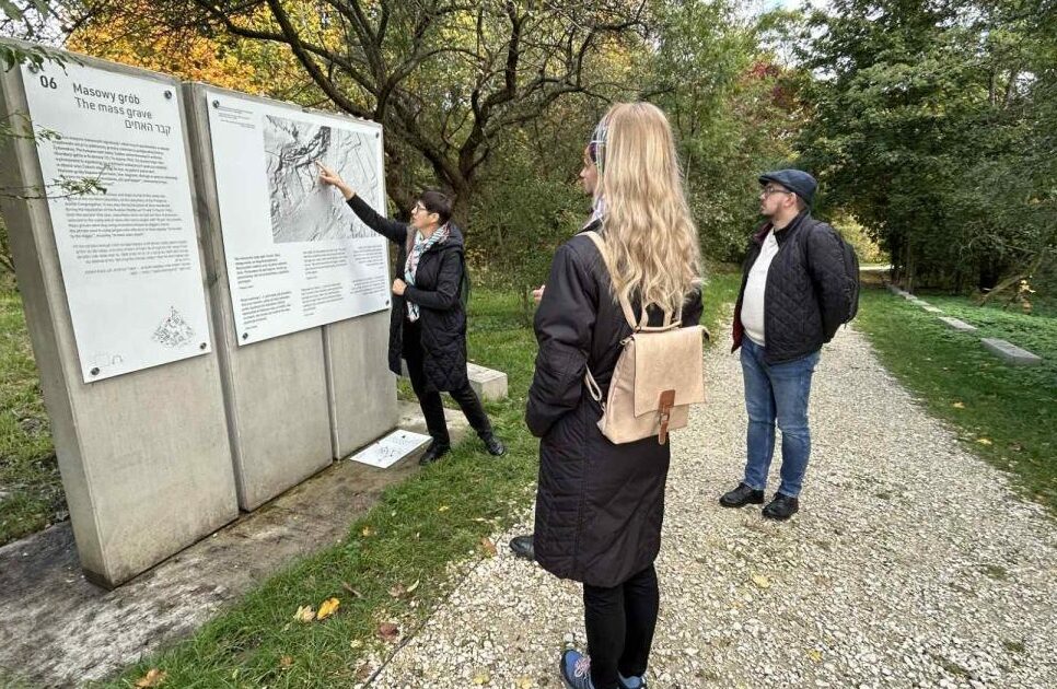 Wizyta zespołu projektowego w KL Plaszow. Gorlice