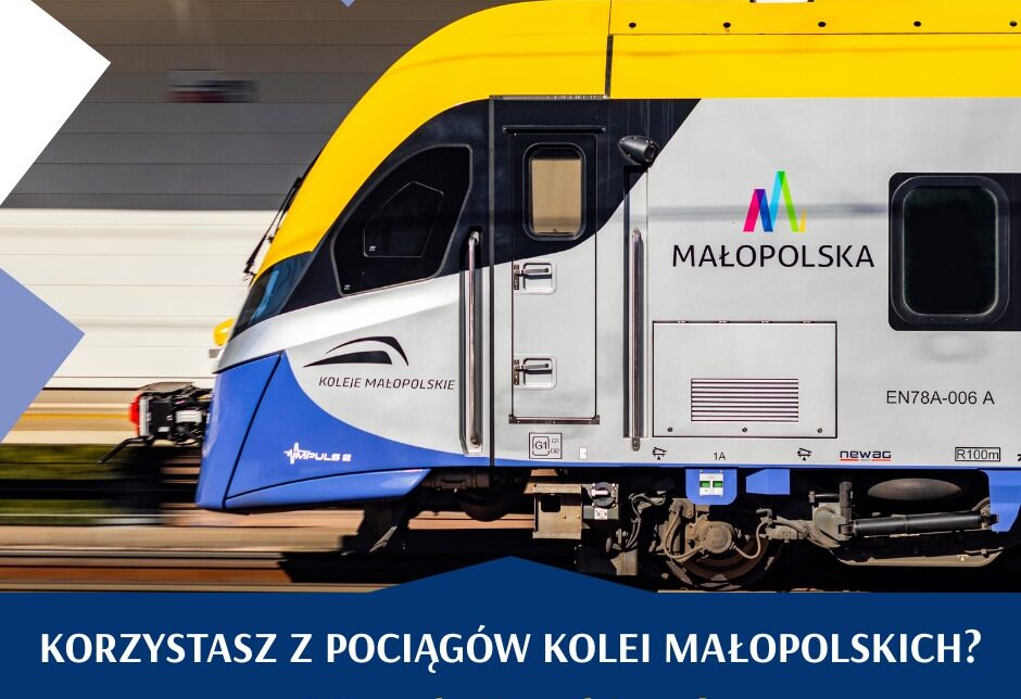 Badania satysfakcji pasażerów korzystających z pociągów Kolei Małopolskich. Gmina Skawina