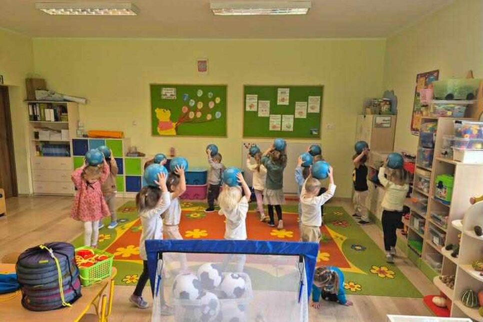 Zajęcia sportowe-ogólnorozwojowe w ramach projektu Aktywne Maluchy. Gmina Żegocina