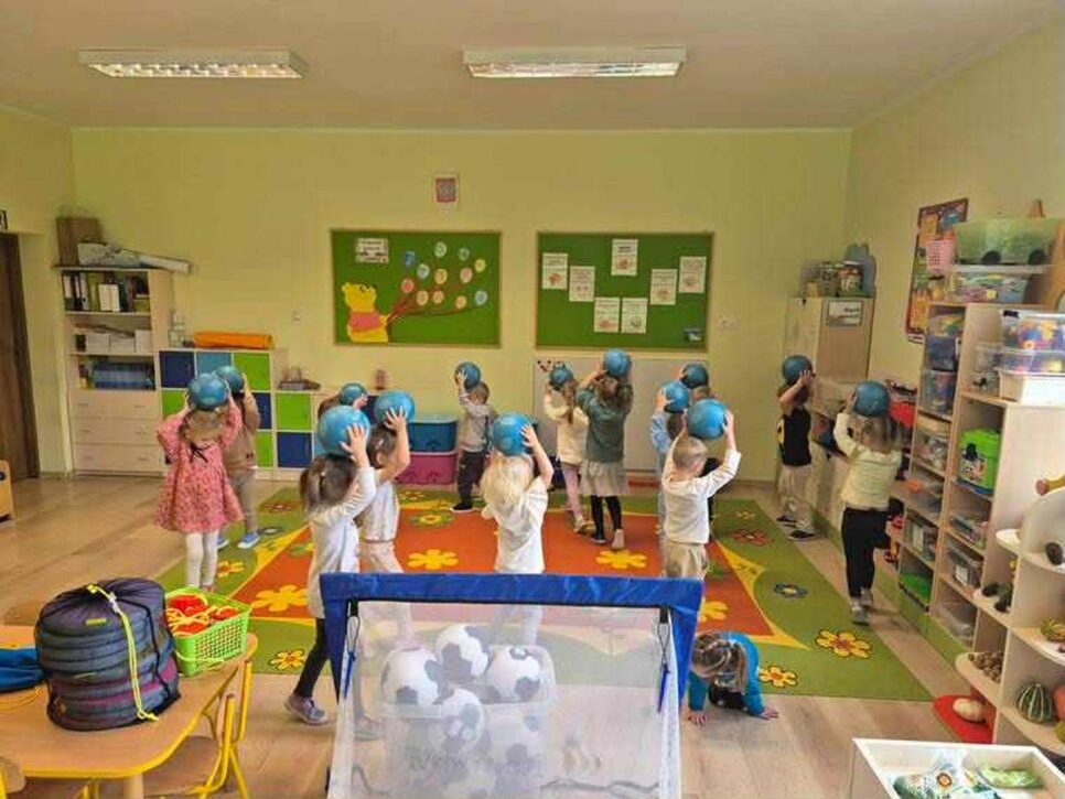 Zajęcia sportowe-ogólnorozwojowe w ramach projektu Aktywne Maluchy. Gmina Żegocina