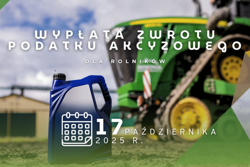 Wypłata zwrotu podatku akcyzowego dla rolników w dniu 17 października 2025 r.. Gmina Limanowa