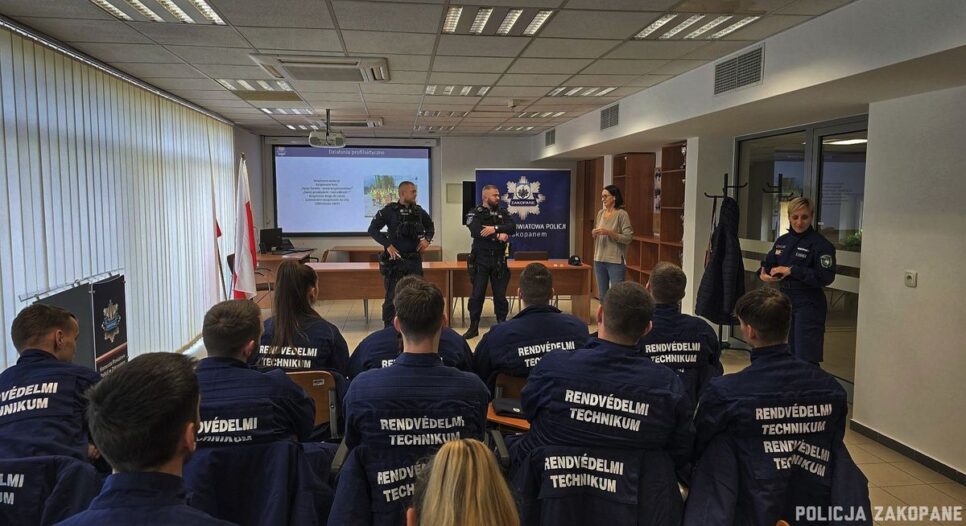 Kadeci z Miszkolca i Körmend odwiedzili Policjantów z Zakopanego. Zakopane